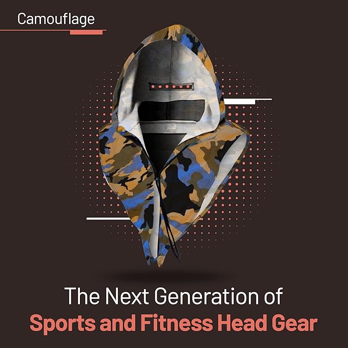 Green Camoflage, Fashion Hoodie with Internal Pockets