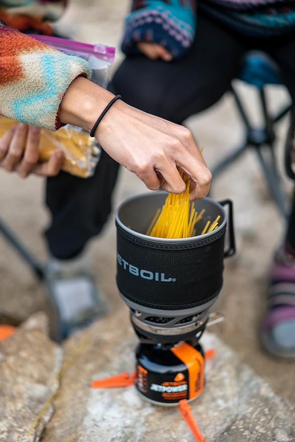 Jetboil MiniMo Camping and Backpacking Stove Cooking System with Adjustable Heat Control