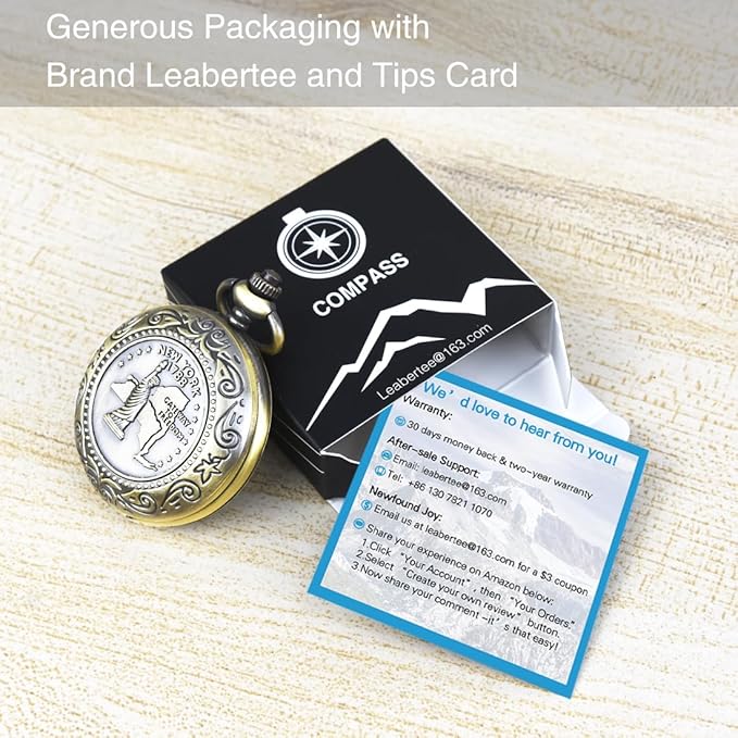 Multifunctional Zinc Alloy Classic Compass for Hiking, Camping, Motoring, Boating, Backpacking, Gift and Collection