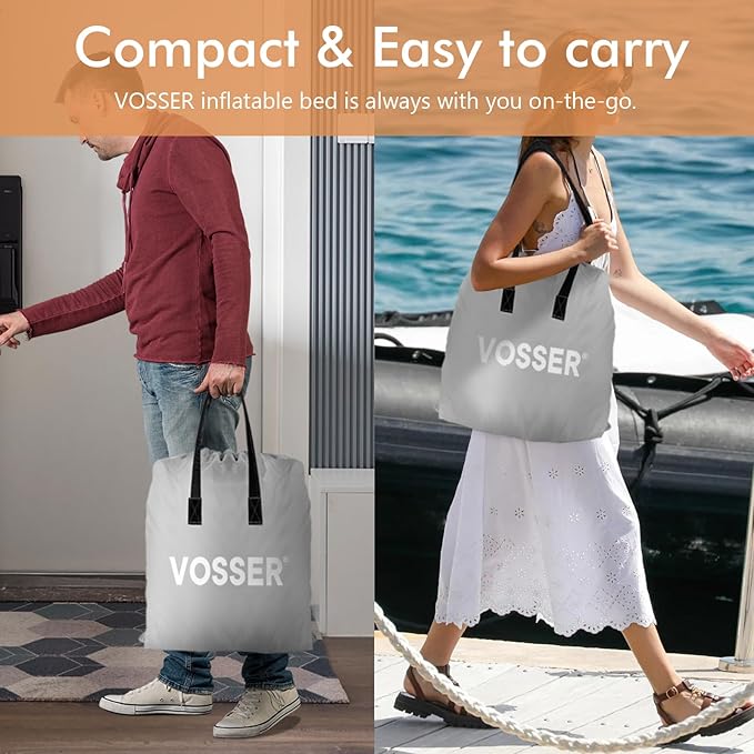 Air Mattress Queen with Built-in Pump,10'' IN High Self Inflatable Mattress with Cordless Pump, Blow Up Mattress with Flocked Top,Upgraded Airbed for Home, Camping & Guests,2Mins Queen Air Mattress