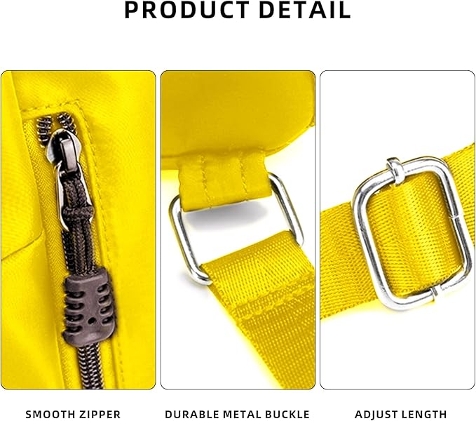 Sports Drawstring Backpack String Swimming Gym Bag Backpack with Shoes Compartment and Pocket for Men Women (Yellow-Small)