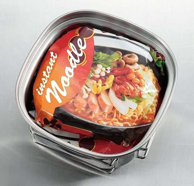 UH-4202 Stainless Steel Square Ramen Cooker, 0.3 gal (1.3 L), Made in Japan, Made in Japan