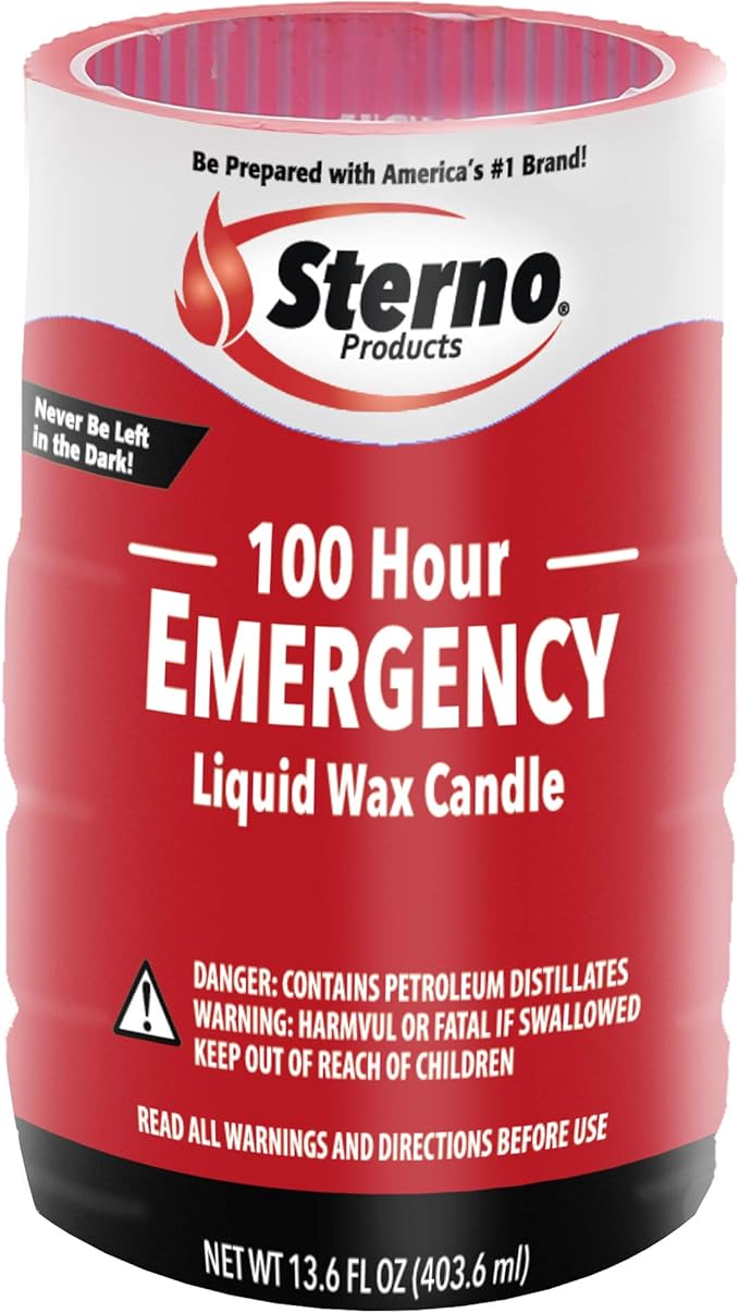 Sterno Liquid Emergency Candles,13.6 oz (Pack of 4)
