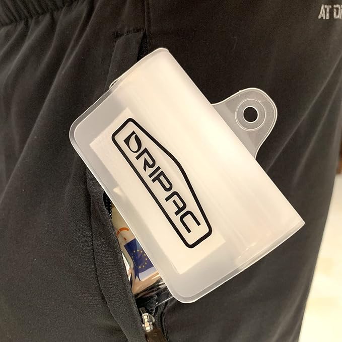 DRIPAC Waterproof Car Key FOB Case Waterproof Wallet Waterproof Holder Pouch For Key ID Badge Credit Card Money(White)