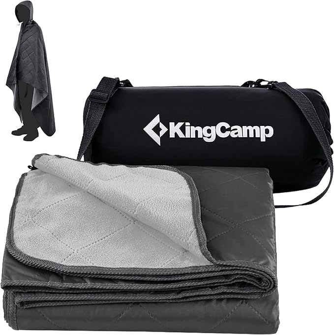 KingCamp Outdoor Blanket Waterproof Camping Blanket Beach Blanket Sandproof Beach Mat Stadium Blanket Travel Blanket Portable Picnic Blanket for Park Grass Concert Sports