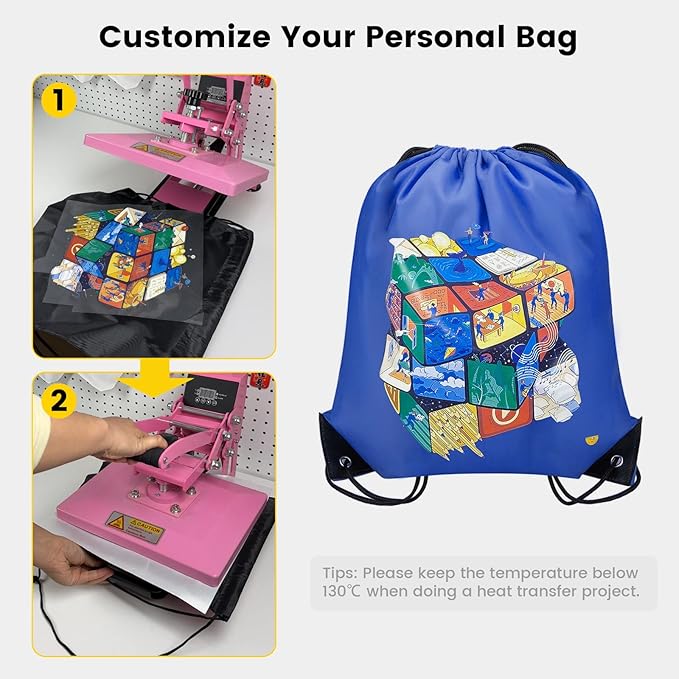 Vorspack Drawstring Backpack 100 Pieces for Party Gym Sport Trip