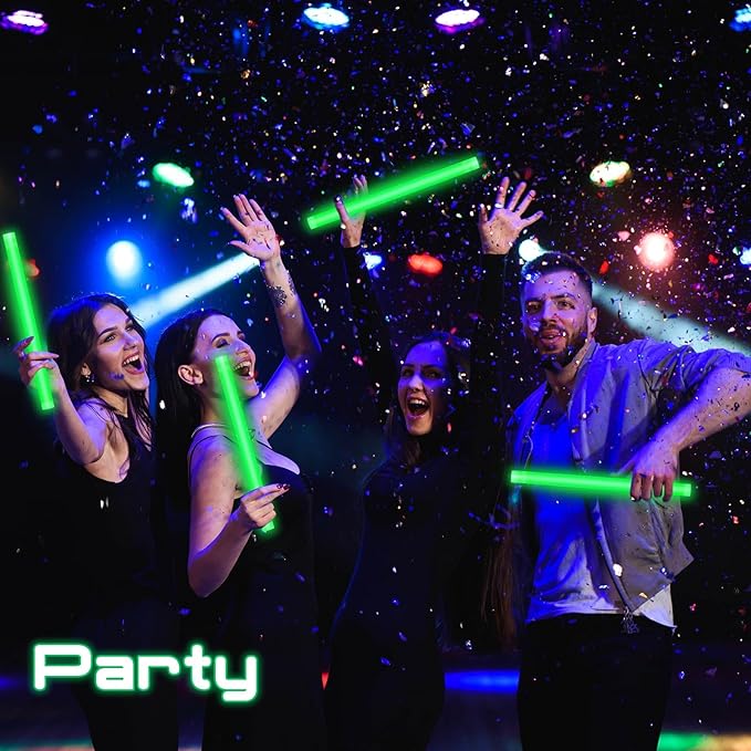Lewtemi 5 Pcs Large Glow Sticks, 14 Inch Jumbo Light up Sticks Holiday Colorful Sticks Emergency Glow in The Dark Party Supplies for Camping, Halloween, New Year