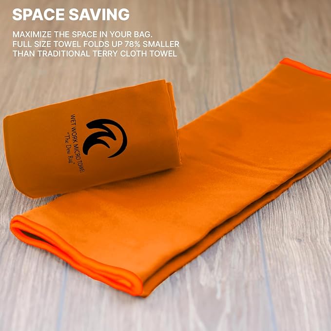 Microfiber Towel 60” by 36” for Camping, Yoga, Gym, Travel - Highly Absorbent Cleaning Cloth, Quick Drying Lightweight Material - Lint Free, Scratch Free Towels Washable and Reusable