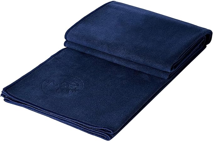 Manduka eQua Yoga Mat Towel - Quick Drying Microfiber, Lightweight, Easy for Travel, Use in Hot Yoga, Vinyasa and Power, 72 Inch (182cm)