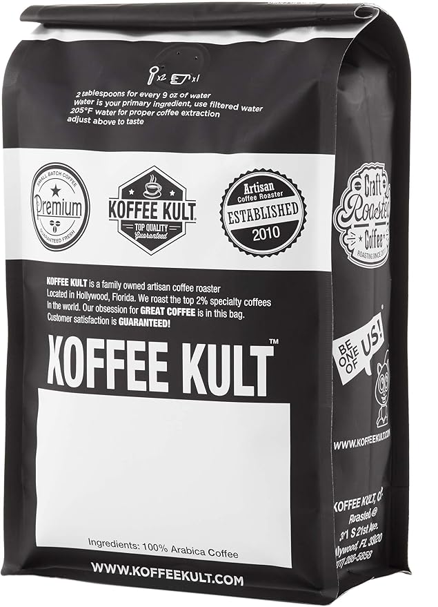 Koffee Kult Sumatra Coffee Beans Dark Roast - Indonesian Fresh Roasted Coffee Beans (Whole Bean, 12oz)
