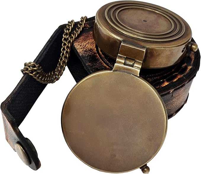 Brass Nautical - Brass Compass Engraved Gift for Son, Grandson, Daughter, Baptism, Confirmation Communion Godson Church Graduation Day