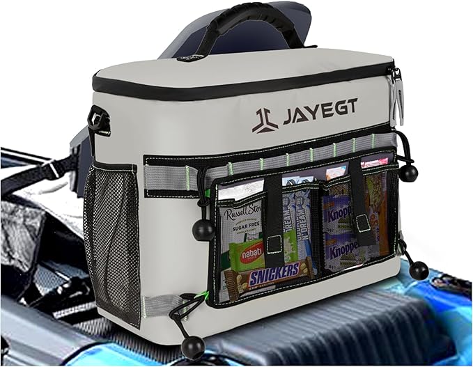 Kayak Cooler Behind Seat - Waterproof Cooler Bag Compatible with Lawn-Chair Seat Kayak,Kayak Accessories Camping Cooler, Portable Ice Chest for Fishing, Beach,Picnic, Trips