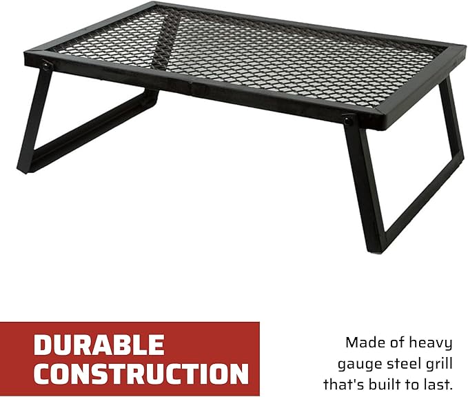Camp Chef Lumberjack Over Fire Grill - Steel Campfire Grill for Outdoor Cooking Equipment & Camping Gear & Accessories - 16" x 24"
