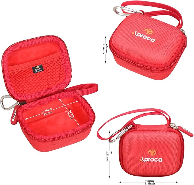 Aproca Red Portable Hard Storage Case, for Black Diamond Equipment Spot 400 / Storm 400 / Spot 400-R/Storm 500-R Headlamp