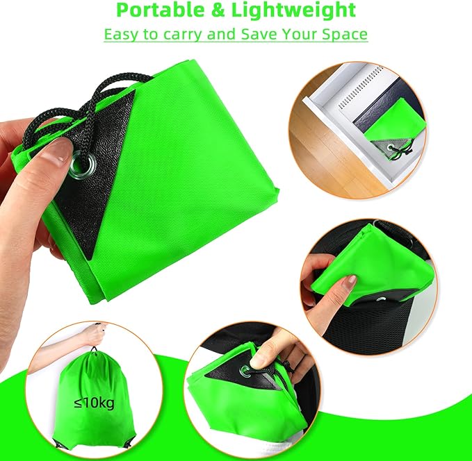 GoodtoU Drawstring Bags, Drawstring Backpack Nylon Backpack Draw String Bags Pack Bulk Cinch Sack Drawstring Gym Bag Drawstring Backpack for Sport, Traveling, Team (Green, 80Pcs)