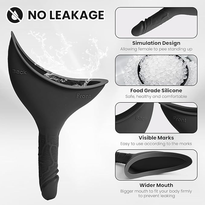 Female Urinal Pee Cloth Set, Portable Female Urination Device, Pee Funnel for Female