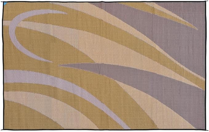 Stylish Camping GA7 Brown/Gold 8' x 12' Graphic Mat