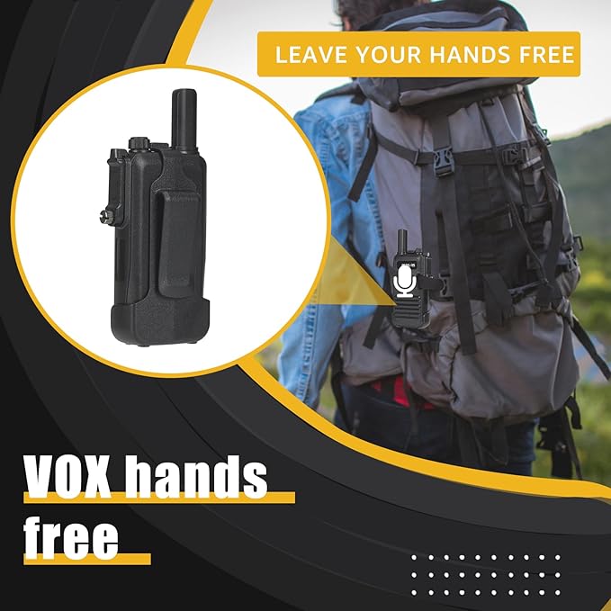 Retevis RB47 Waterproof Walkie Talkies for Adults,Easy Pairing,Rugged Two Way Radio,Hands Free,SOS Alarm,Rechargeable 2 Way Radio for Camping (1 Pack)