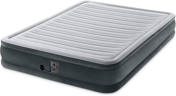 Intex Comfort Dura-Beam Airbed Internal Electric Pump Bed Height Elevated (2020 Model)