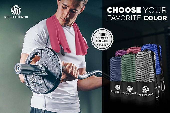 Microfiber Travel & Sports Towel Set (Rose Pink) - XL Set (39x70.5 & 12x24)