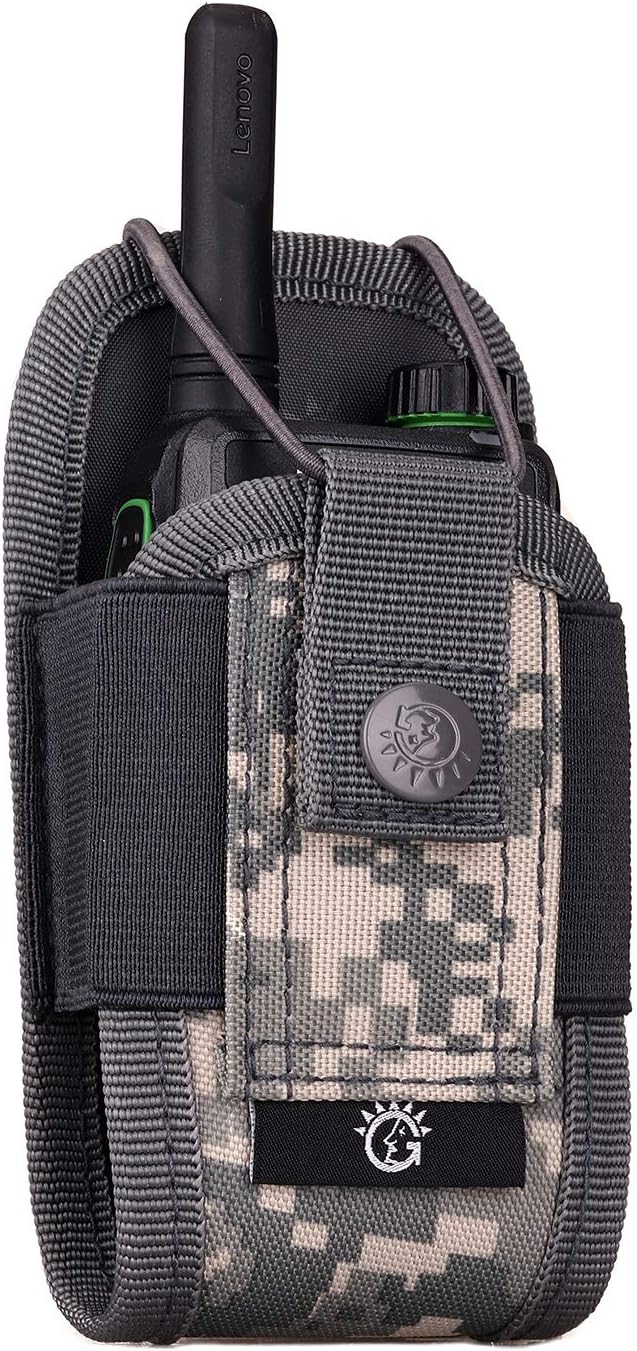 SINAIRSOFT Nylon Radio Holster, Universal Radio Case Lightweight Military Interphone Storage Bag Pouch for Molle System Walkie Talkies Holster Accessories