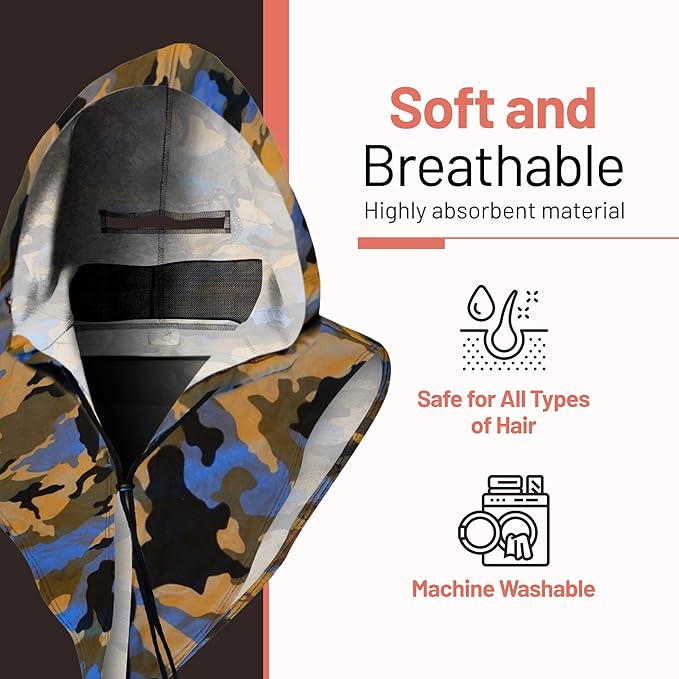 Green Camoflage, Fashion Hoodie with Internal Pockets