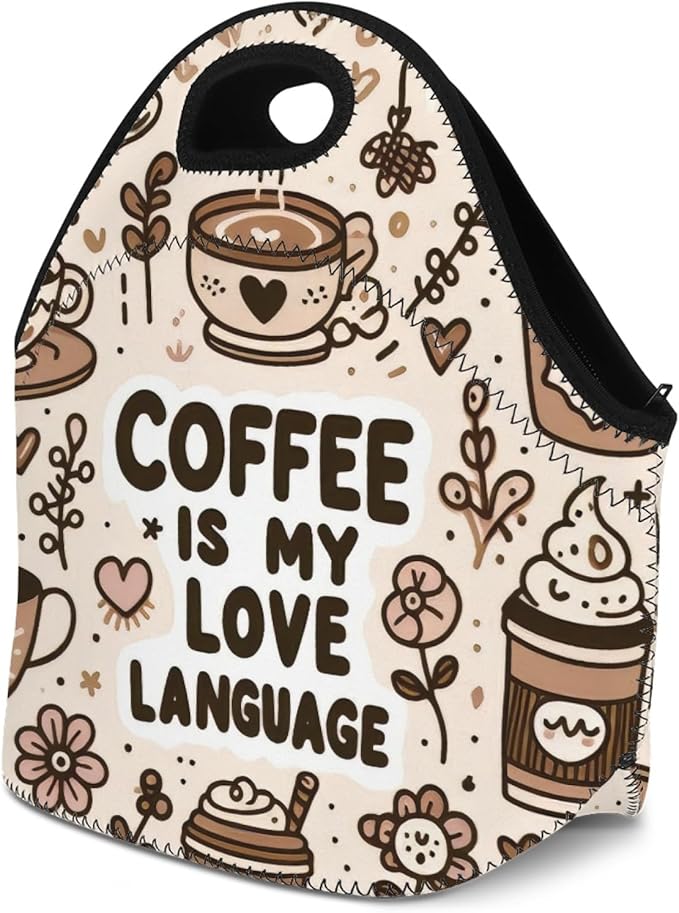Neoprene Lunch Bags Thermal Insulated Lunch Tote Bag Reusable Washable Neoprene Picnic Bag for Women Men