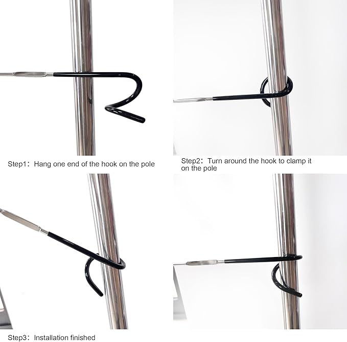 Camping Lantern Hook Hanger Tent Light Outdoor Lamp Hanger Big Non-Slip for Camping Hiking - 2pcs