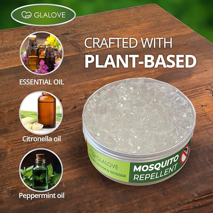 Repellant Mosquitos Indoor, 3.4 OZ(2 Packs) Naturals Mosquito Repellent Cream, Mosquito Repellent for Patio, Mosquito Repellents for Room, Yard, Camping Mosquito Deterrent, Keep Mosquito Away