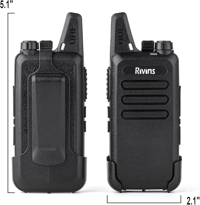 Walkie Talkies Rechargeable Long Range Two-Way Radios with Earpieces,2-Way Radios UHF Handheld Transceiver Walky Talky with Li-ion Battery and Charger(6 Pack)