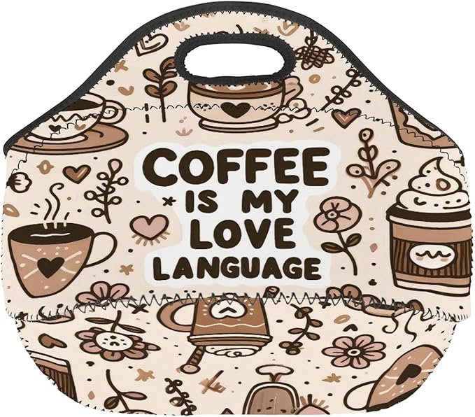 Neoprene Lunch Bags Thermal Insulated Lunch Tote Bag Reusable Washable Neoprene Picnic Bag for Women Men