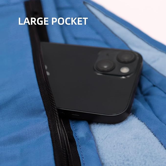 Outdoor Waterproof Blanket, Foldable Fleece Stadium Blanket for Outdoor Sports Event,Camping,Concerts, Car,Pet,Picnics -Windproof, Wearable,Machine Washable 80"x58"