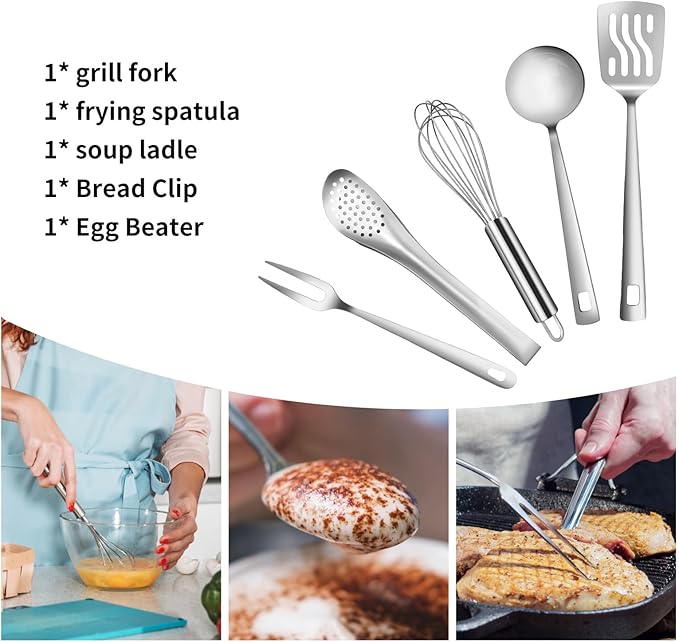 Camping Cooking Utensils Set - Camping Kitchen Equipment, Compact and Portable Camper Accessories, Perfect for Travel, Picnic, RV, Camping, BBQ, Party