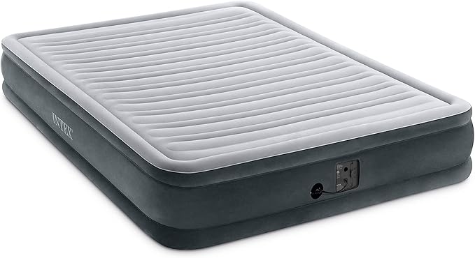 Intex Comfort Dura-Beam Airbed Internal Electric Pump Bed Height Elevated (2020 Model)