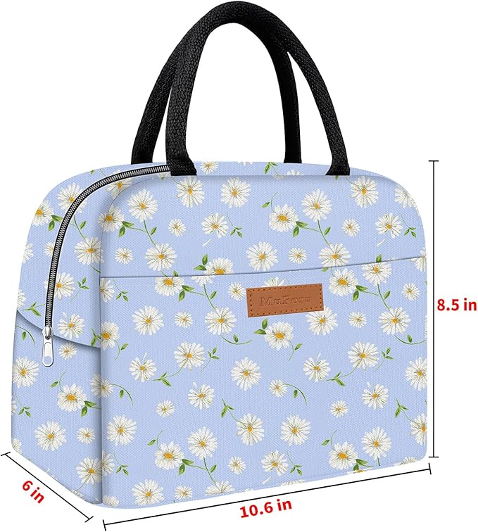 Cute Lunch Bag Women with Placemats, Insulated Lunch Box for Women, Placemats Keep Clean and Hygienic Durable Leakproof Thermal Bag High Capacity for Travel Picnic Insulated Lunch Bag