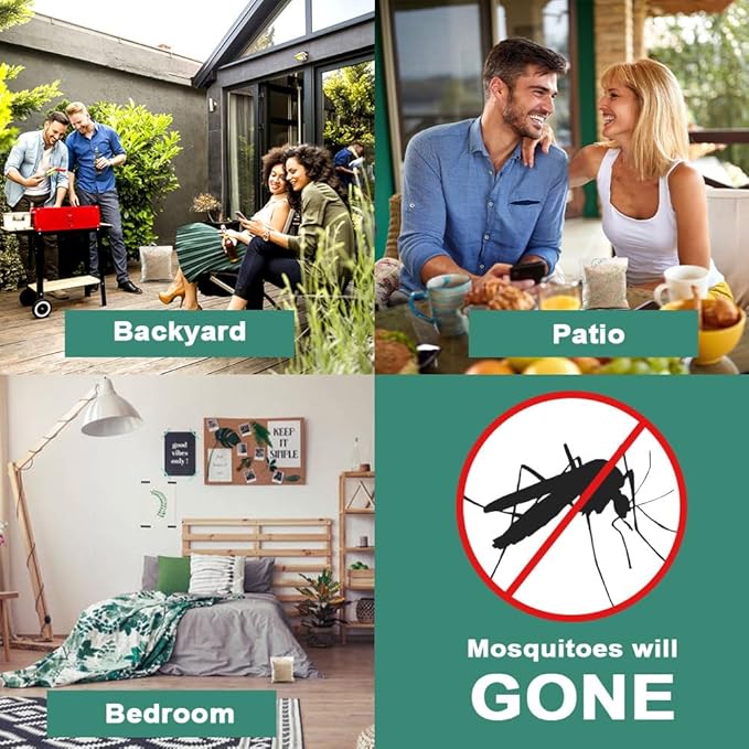 Mosquito Repellent for Patio, Mosquitoes Repellent Indoor for Room, Mosquito Repellents for Yard/Camping, Mosquito Deterrent, Keep Mosquito Away, Control Mosquito Repel Ticks Gnats-8 Pouches
