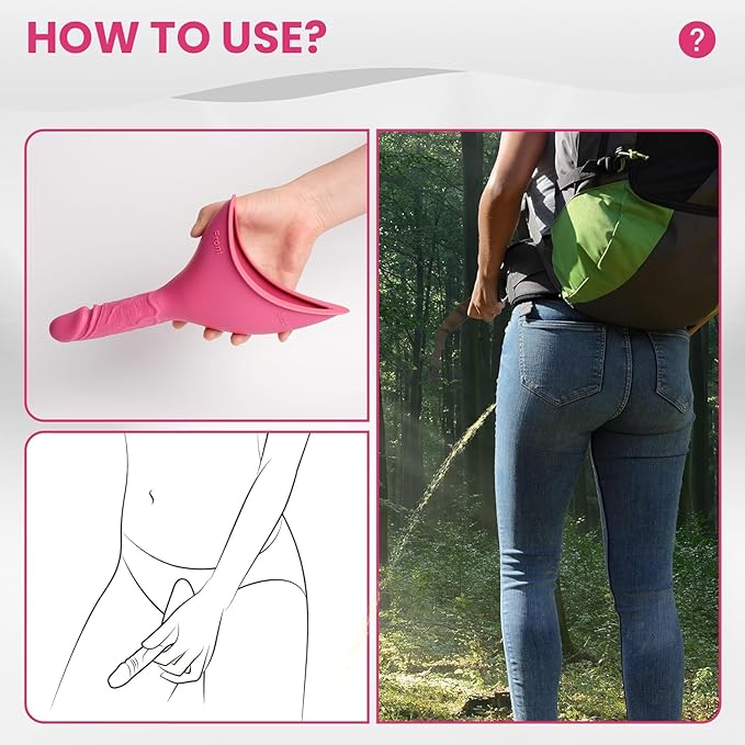 Female Urinal Pee Cloth Set, Portable Female Urination Device, Pee Funnel for Female