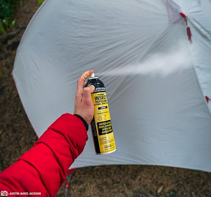 Sawyer Products SP6022 Premium Permethrin Insect Repellent for Clothing, Gear & Tents, Aerosol Spray, 9-Fluid Ounce, Twin Pack- Packaging May Vary