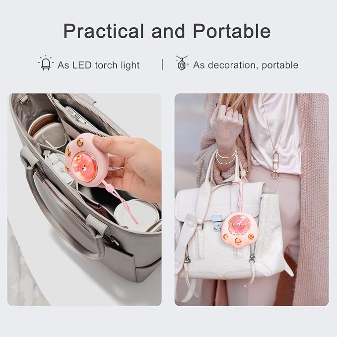Rechargeable Cute Cat Paw Electric Hand Warmer,Portable and Reusable Hand Warmer,with 3-6Hrs Long Lasting Heating and Colorful Lights, for Kids&Women&Men in Cold Winter