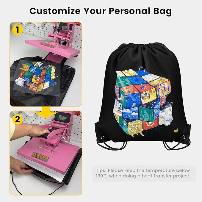 Vorspack Drawstring Backpack 100 Pieces for Party Gym Sport Trip