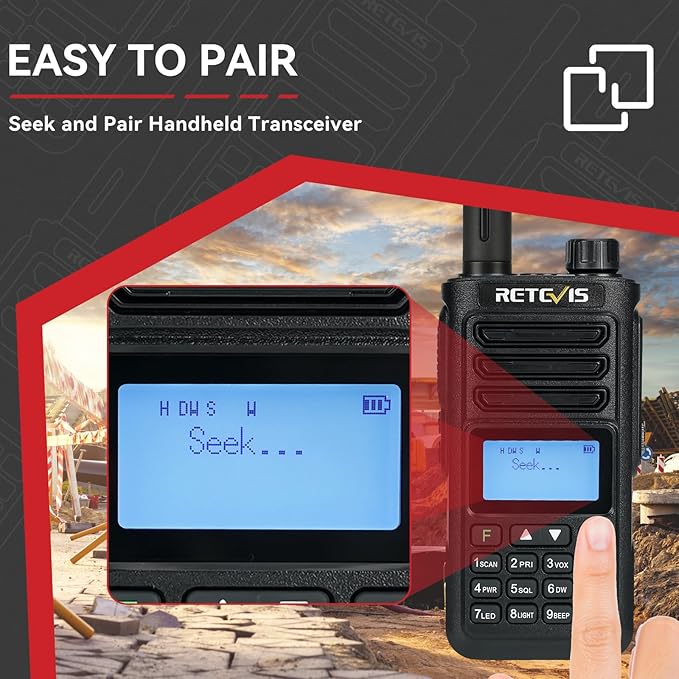 Retevis RA89 Ham Radio Handheld, Dual Band 2 Way Radio with Speaker Mic, 2500mAh Battery Long Range Walkie Talkies, Portable Dual Band Radio Includes Full Kit, Handheld Radio for Outdoor Use(4 Pack)
