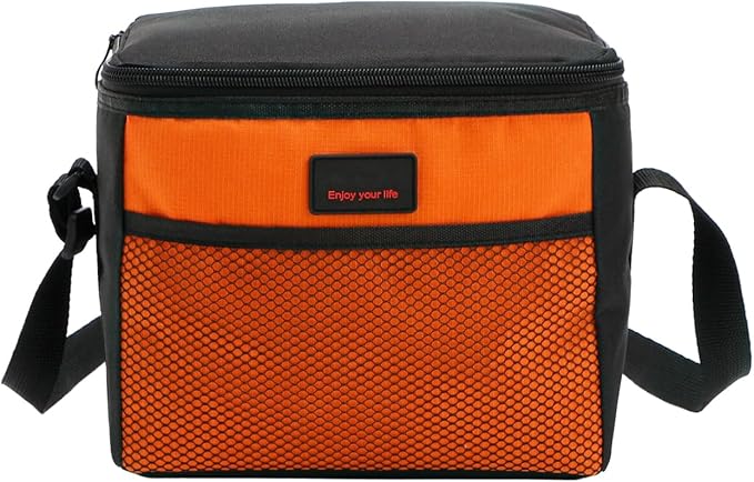 Nanxson 5L Lunch Bag Leakproof Thermal Cooler Lunch Box Adult Waterproof Insulated Lunch Tote Bag (5L,Orange)
