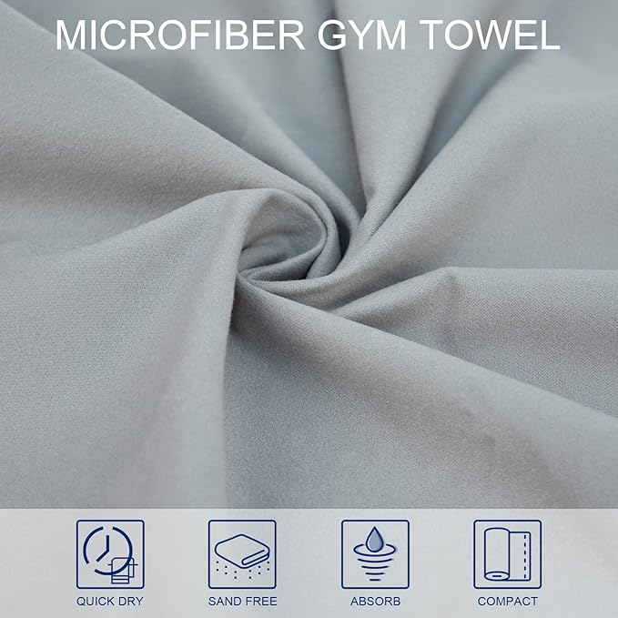 Camping Towel Microfiber Towel Perfect Sports &Travel Towel Super Absorbent Quick Dry Towel Gym Towel Suitable for Gym,Swimming,Hiking,Camping,Travel