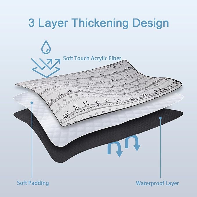 Picnic Blanket Extra Large(79" x 82"), 3-Layer Thickening Camping Blanket, Machine Washable Outdoor Blanket, Wear-Resistant, Soft and Comfortable, Sandproof Beach Mat for Beach, Park, Lawn