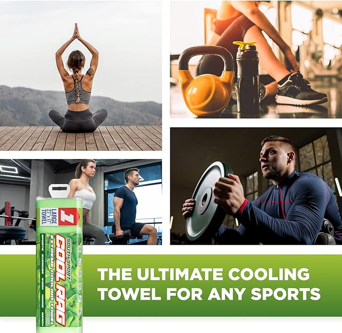 Cool RAG Extreme Cooling Towel for Heat Relief - PVA Cooling Towel for Workout, Gym, Running and for Other Outdoor Sports - Cooling Rag for Neck - Cool Towel for Quick Cooling