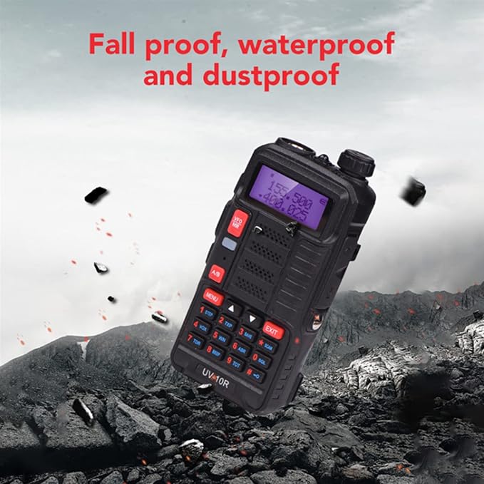 BAOFENG Radio UV-10R Tri-Power 7W/5W/1W High/Mid/Low Power Two Way Radio Handheld Long Range Walkie Talkie for Adults with USB Cable