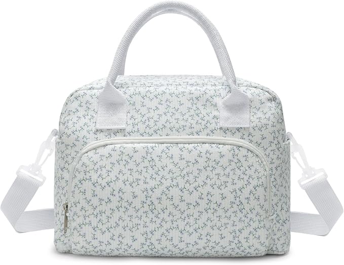 Insulated Lunch Bag for Women Men Large Reusable Lunch Box Adult Leakproof Portable Cooler Tote Bags for Work Picnic (lavender)