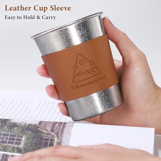 Titanium Beer Mug Cup 11.8 Oz/350ml Pint Cup Stackable Titanium Outdoor Camping Hiking Picnic Home Use