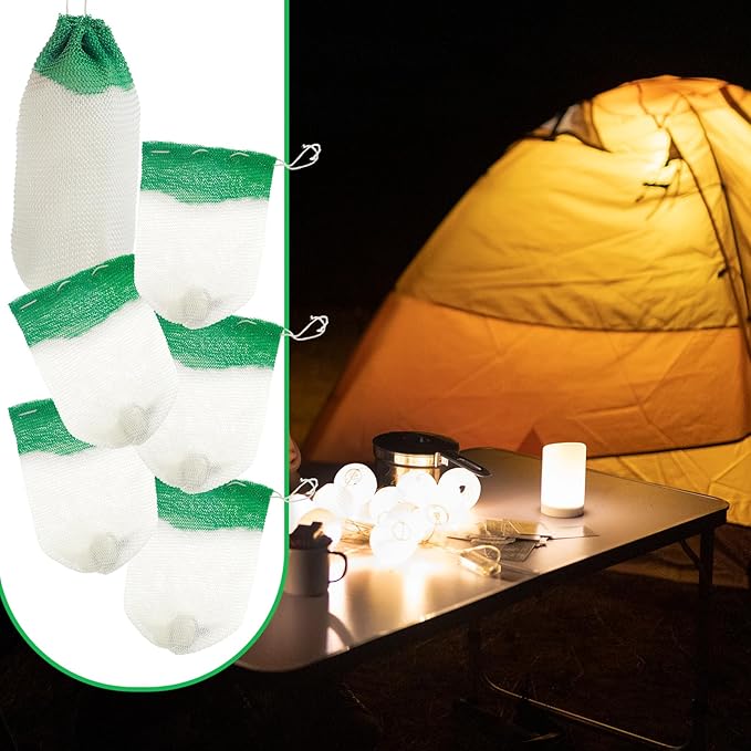 Lantern Mantles 10 PCS String Tie Propane Lantern Mantles Gas Lantern Mantles for Outdoor Camping U-Shape Mantles for Propane Lantern Gas Lantern Covers Lantern Natural Fueled Lanterns Mantle