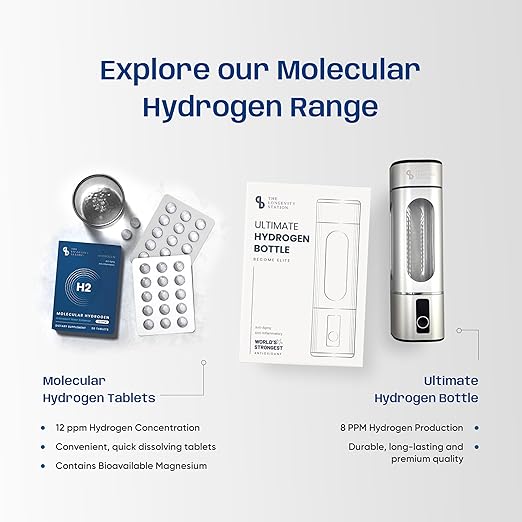 Hydrogen Water Bottle – Up to 8.00 PPM Hydrogen-Rich Water, World’s Strongest Antioxidant, Anti-Aging & Anti-Inflammatory Benefits, Portable SPE/PEM Tech for Optimal Hydration